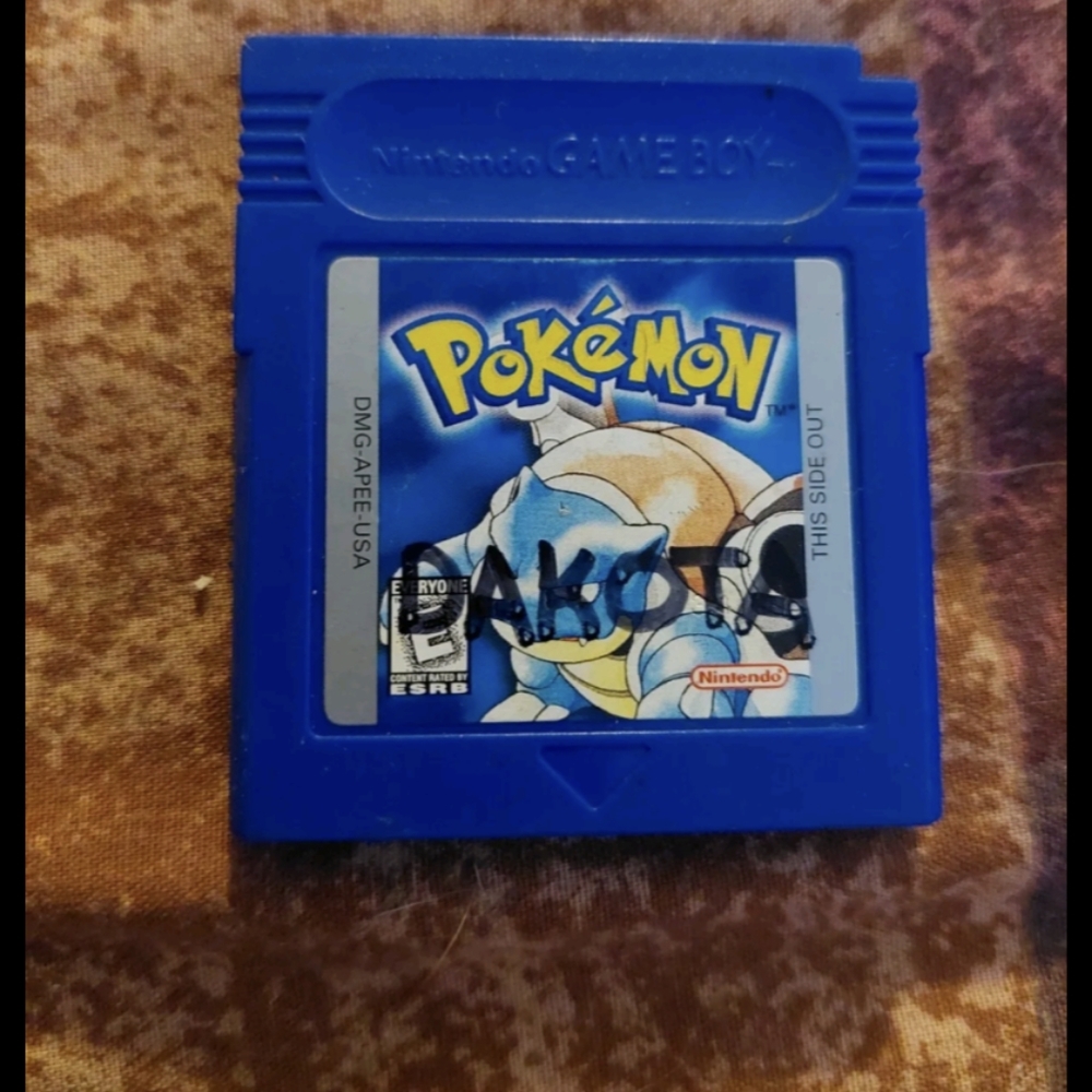 Authentic Pokemon Blue edition for game boy